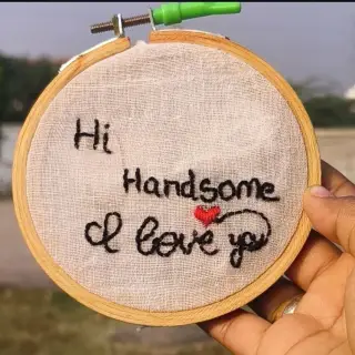 Handmade embroidery hoop image 3