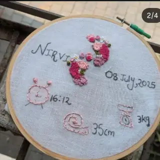Handmade embroidery hoop image 2