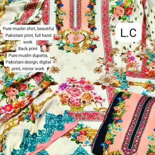 Pakistani hand work suit set image 1